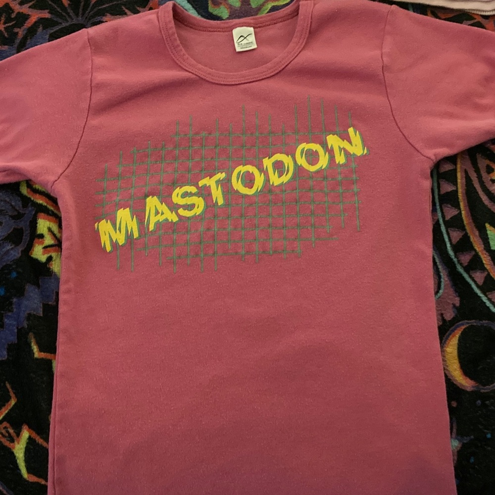 Mastodon Graphic T-Shirt in Pink